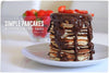 Simple Pancakes with Protein Choc Sauce