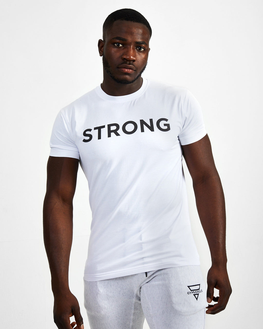 Strong Starter Crew Neck Tee - White