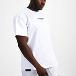 Small Logo Superset Oversized Cotton Tee - White - GYMVERSUS