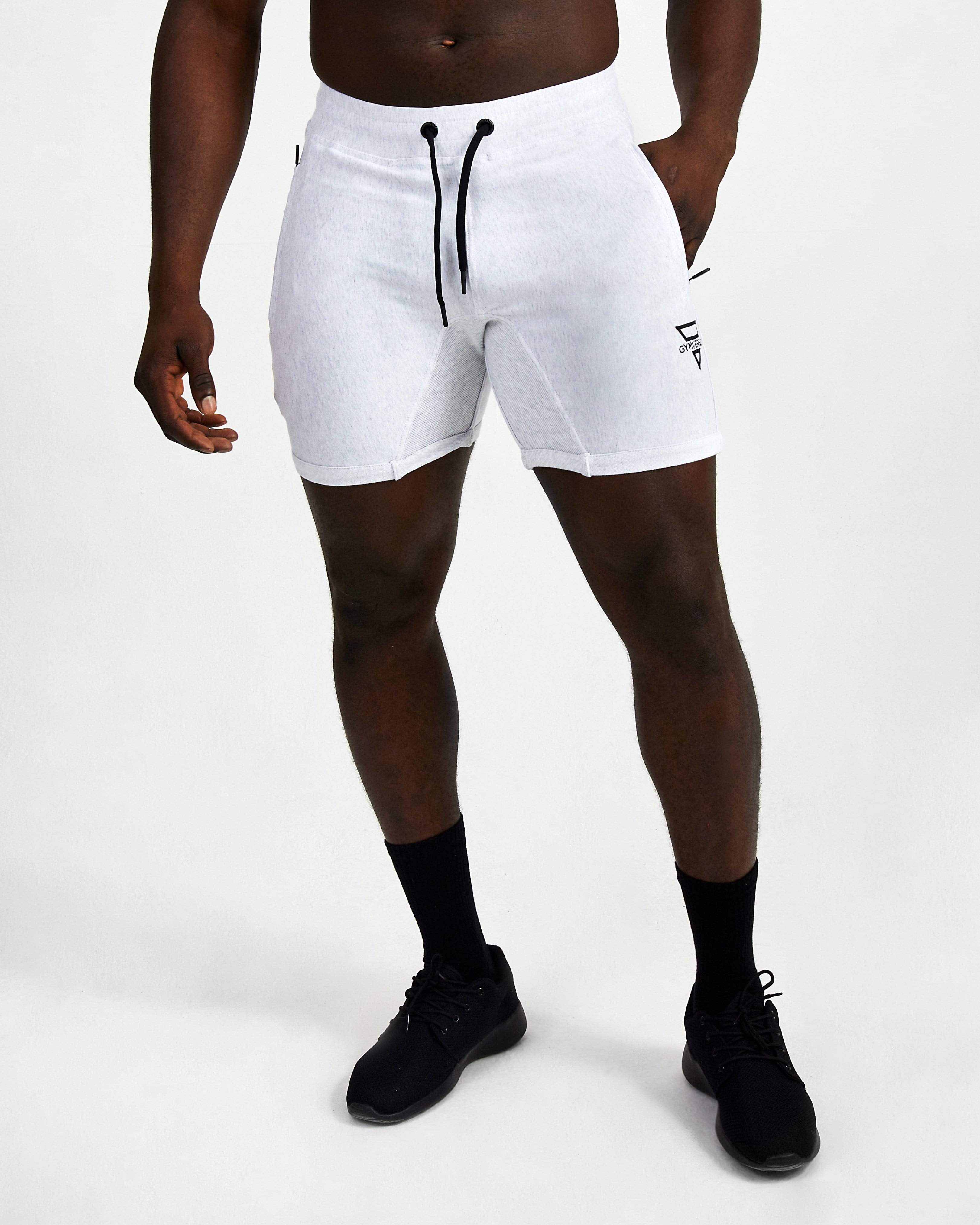 Everyday Fitted Shorts - Marl Grey - GYMVERSUS