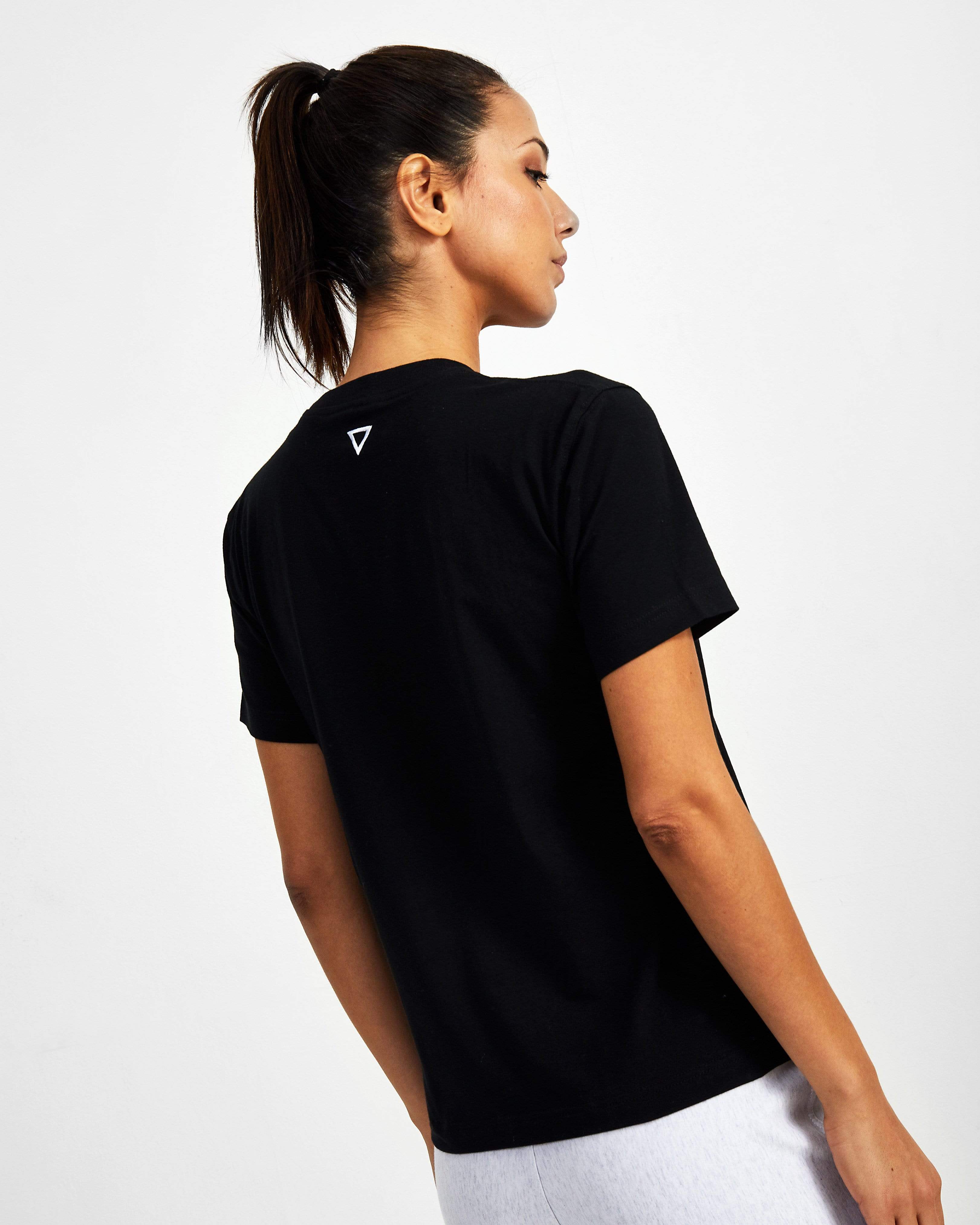 Mighty Starter Crew Neck Tee - Black - GYMVERSUS