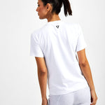 Strong Starter Crew Neck Tee - White - GYMVERSUS