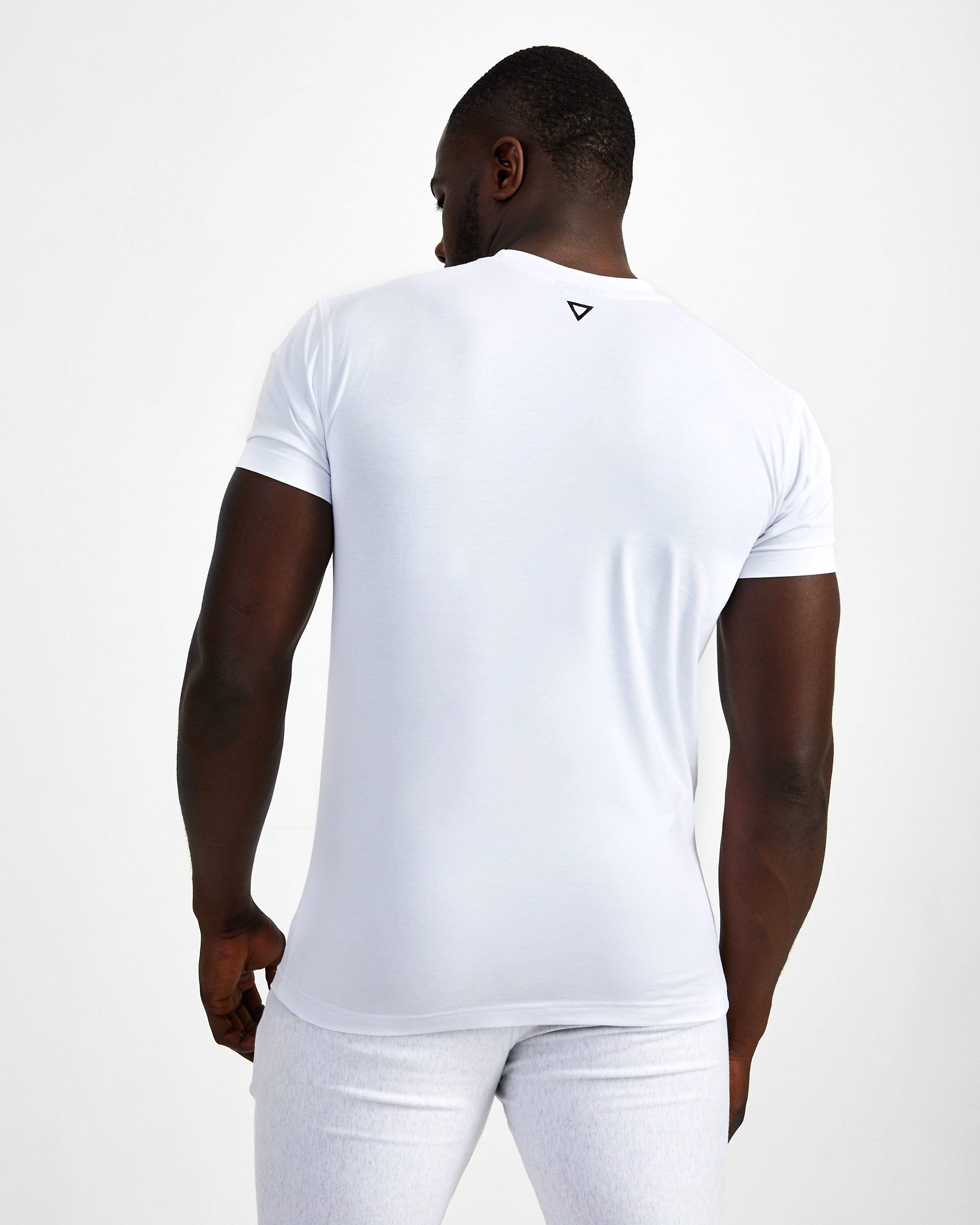 Strong Starter Crew Neck Tee - White - GYMVERSUS