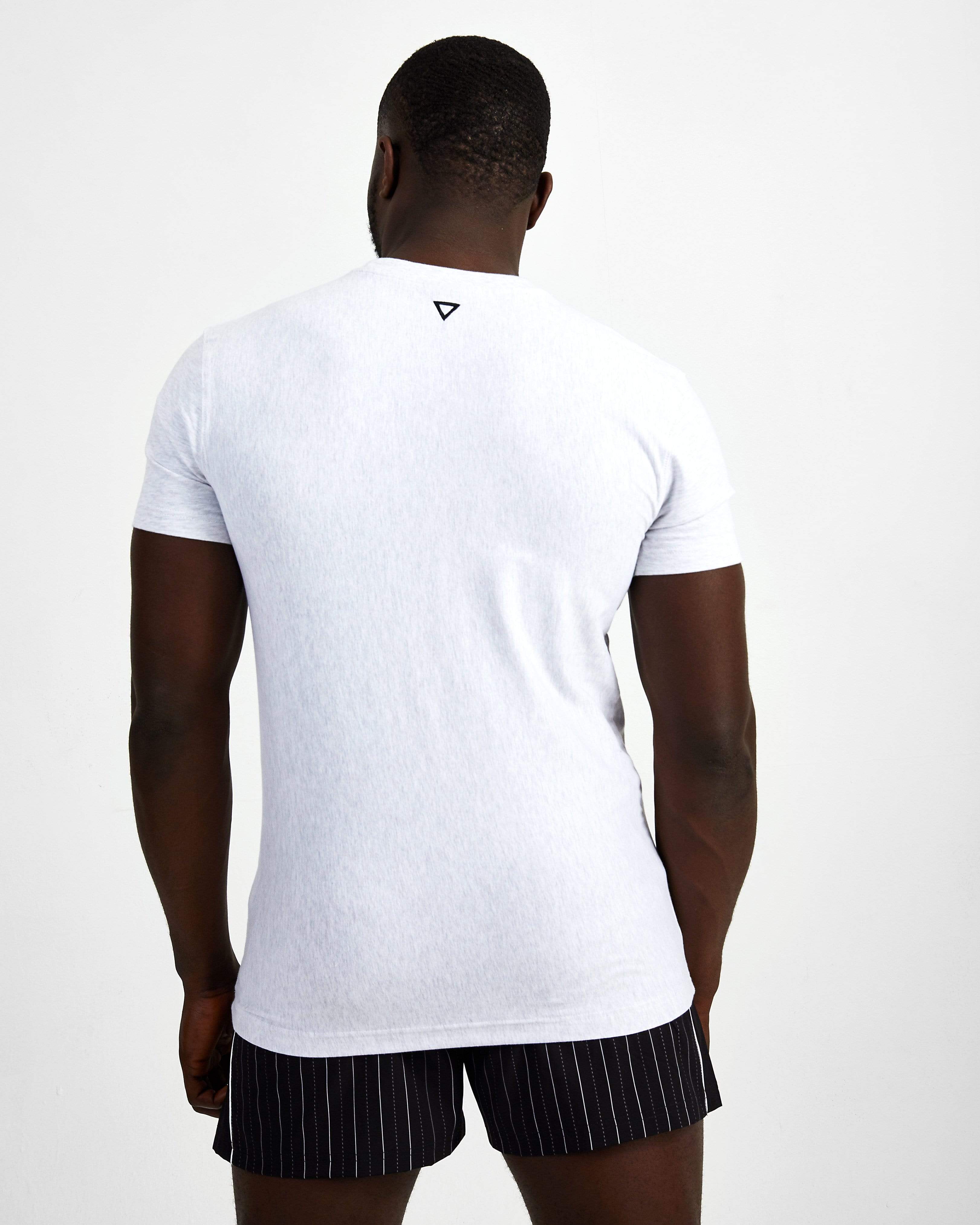 Est. 2013 Starter Crew Neck Tee - Marl Grey - GYMVERSUS