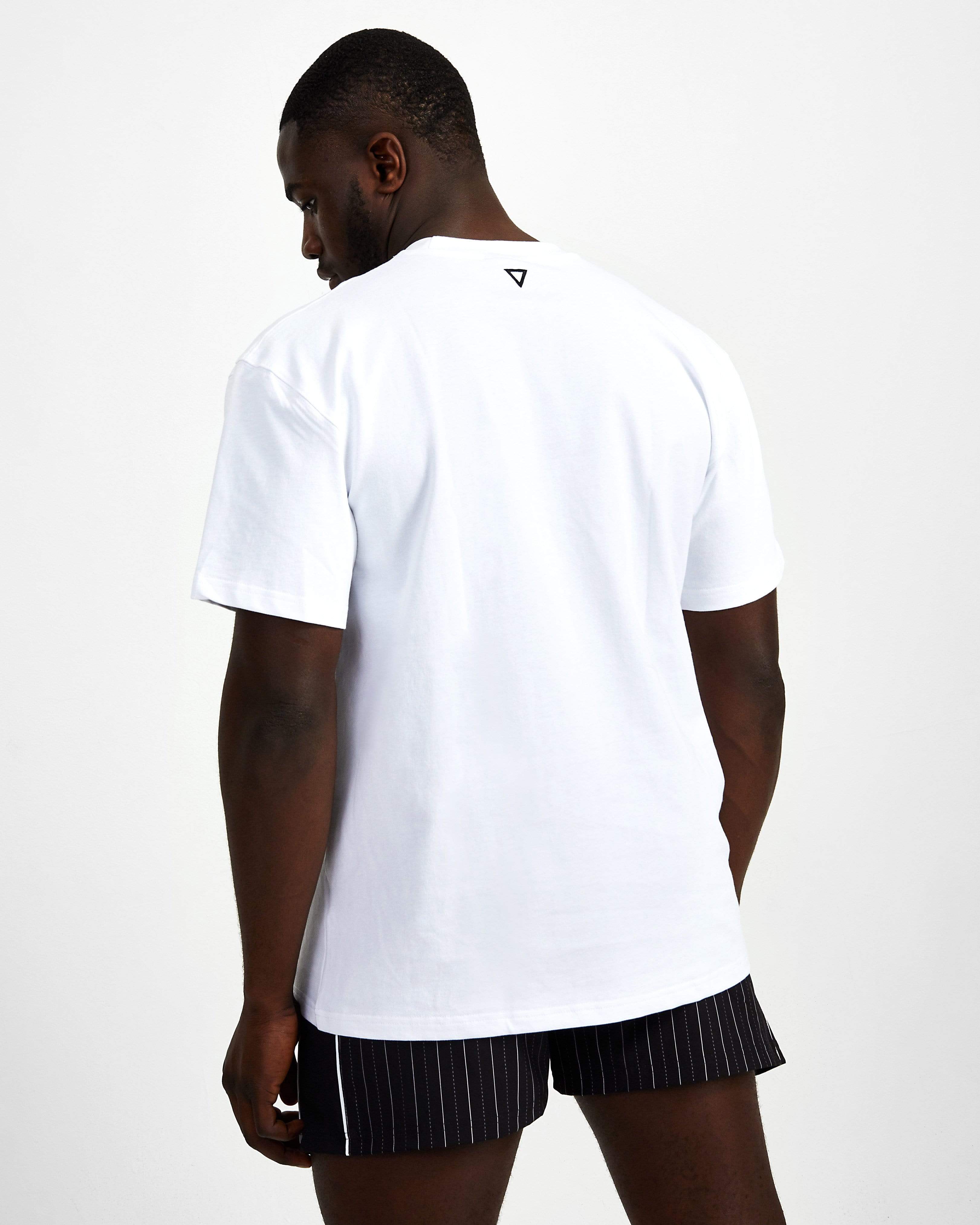 Blank Superset Oversized Cotton Tee - White - GYMVERSUS