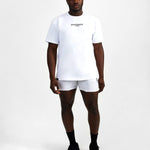 Small Logo Superset Oversized Cotton Tee - White - GYMVERSUS