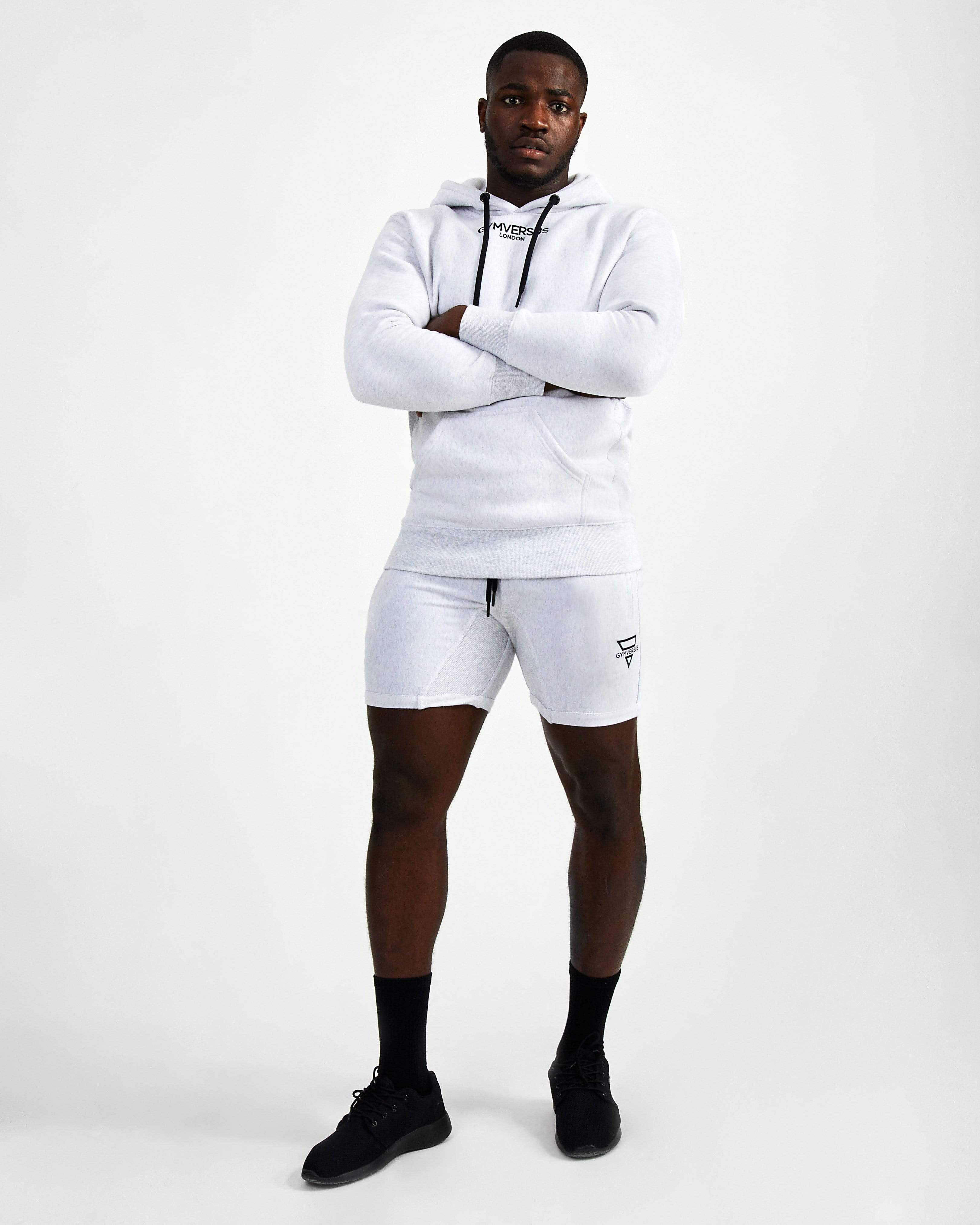 Everyday Fitted Shorts - Marl Grey - GYMVERSUS