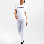 Strong Starter Crew Neck Tee - White - GYMVERSUS