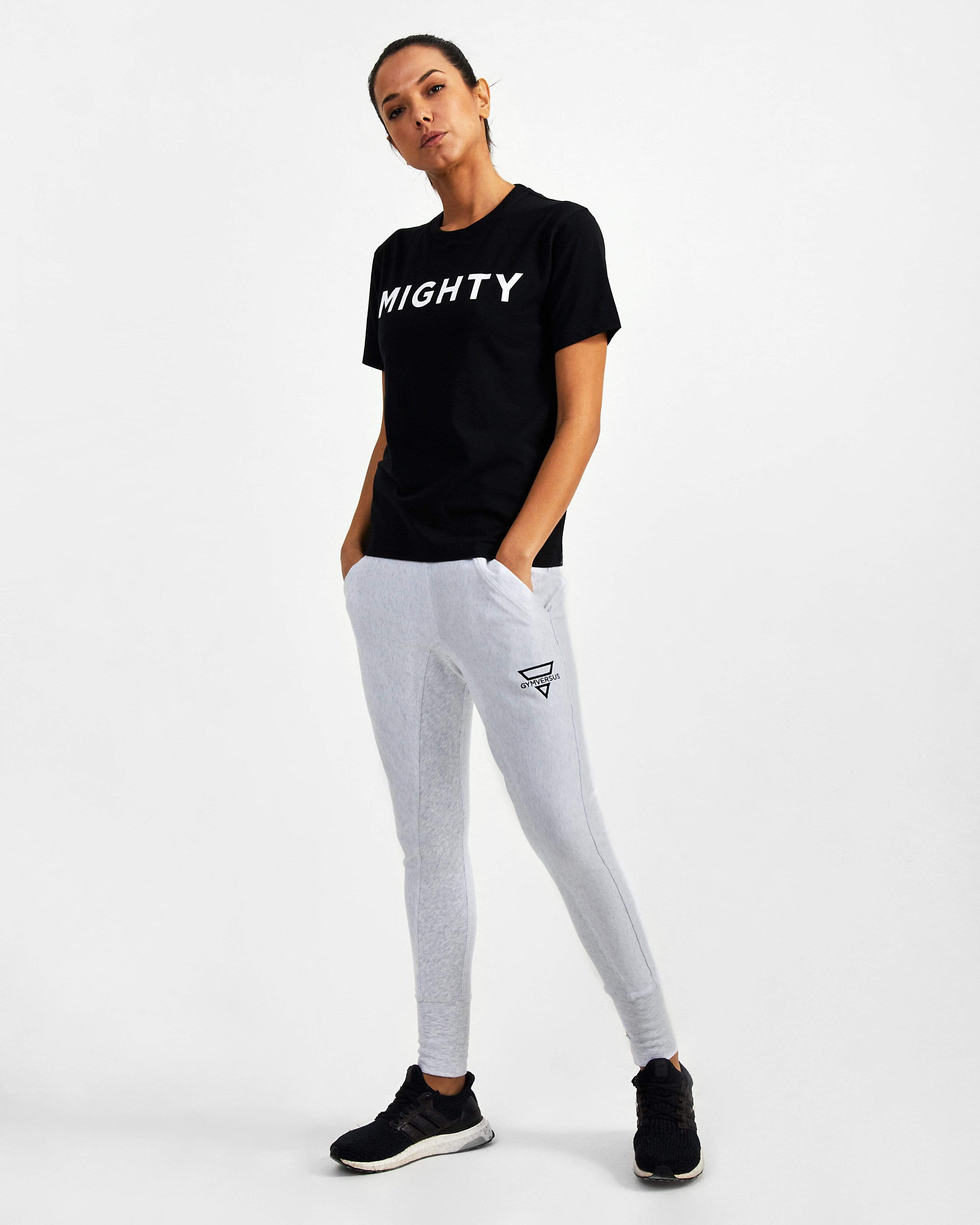 Mighty Starter Crew Neck Tee - Black - GYMVERSUS