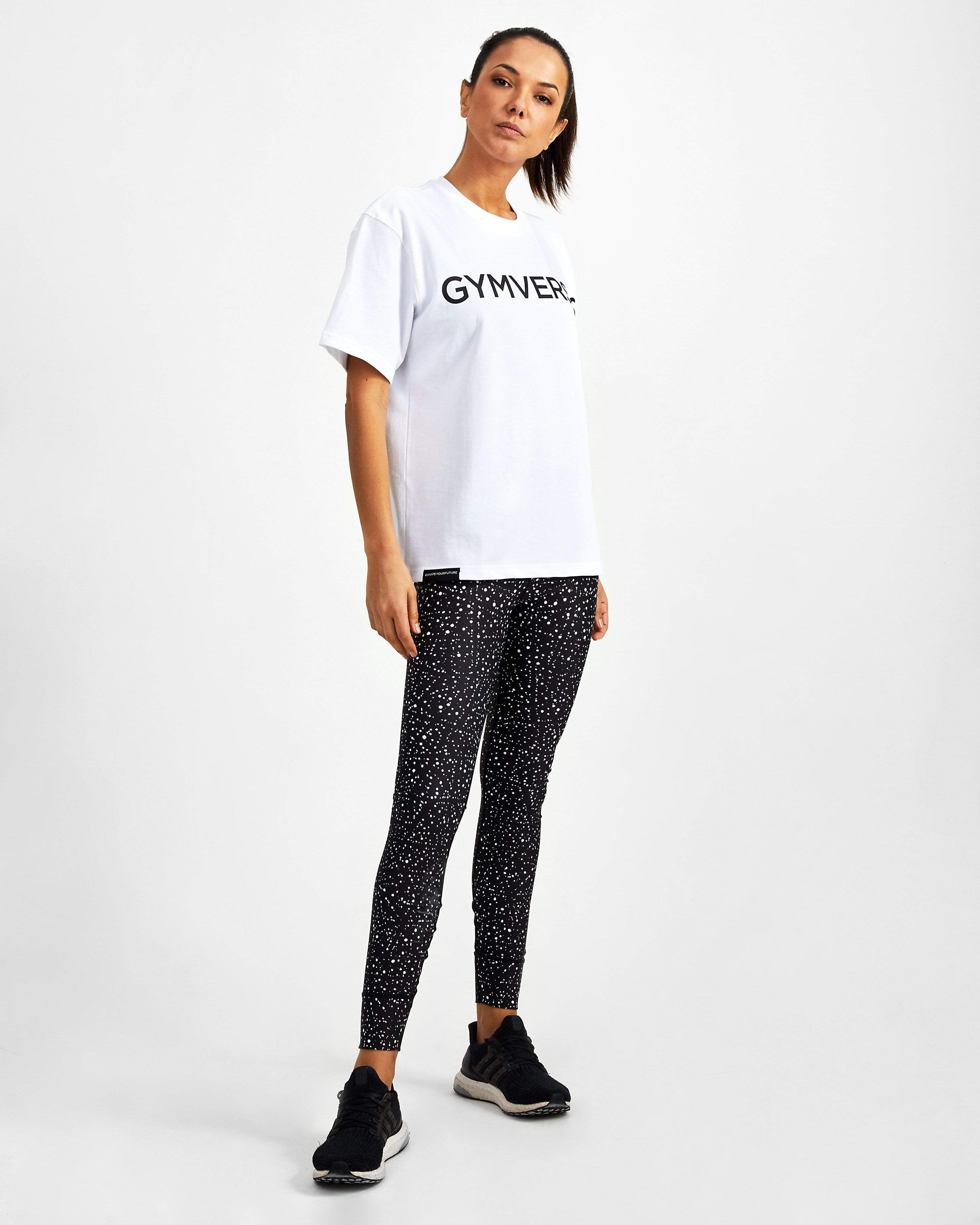 Big Logo Superset Oversized Cotton Tee - White - GYMVERSUS