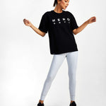 Hero Superset Oversized Cotton Tee - Black - GYMVERSUS