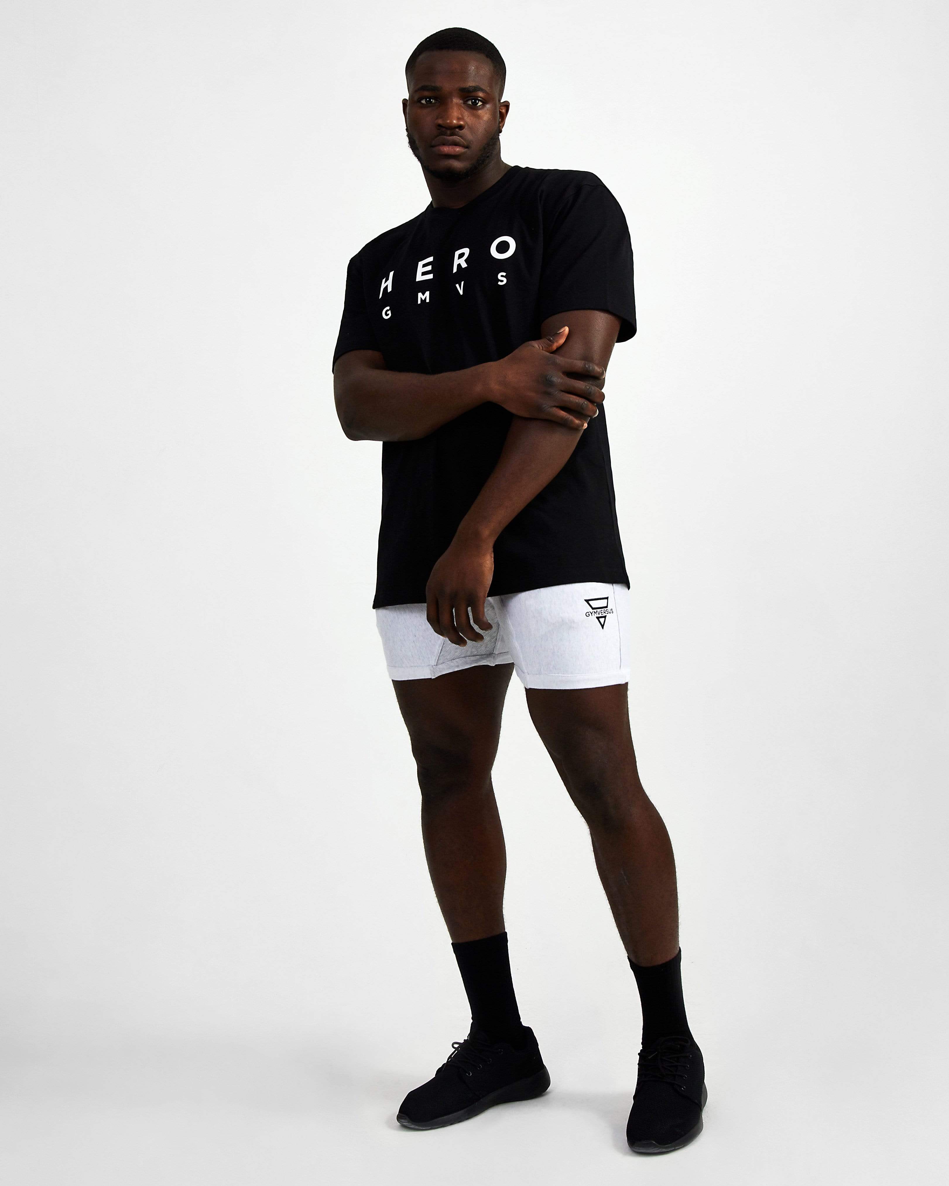 Hero Superset Oversized Cotton Tee - Black - GYMVERSUS