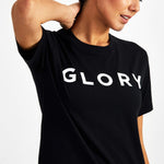 Glory Starter Crew Neck Tee - Black - GYMVERSUS
