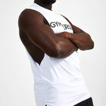 Impact Cutaway Tee - White - GYMVERSUS