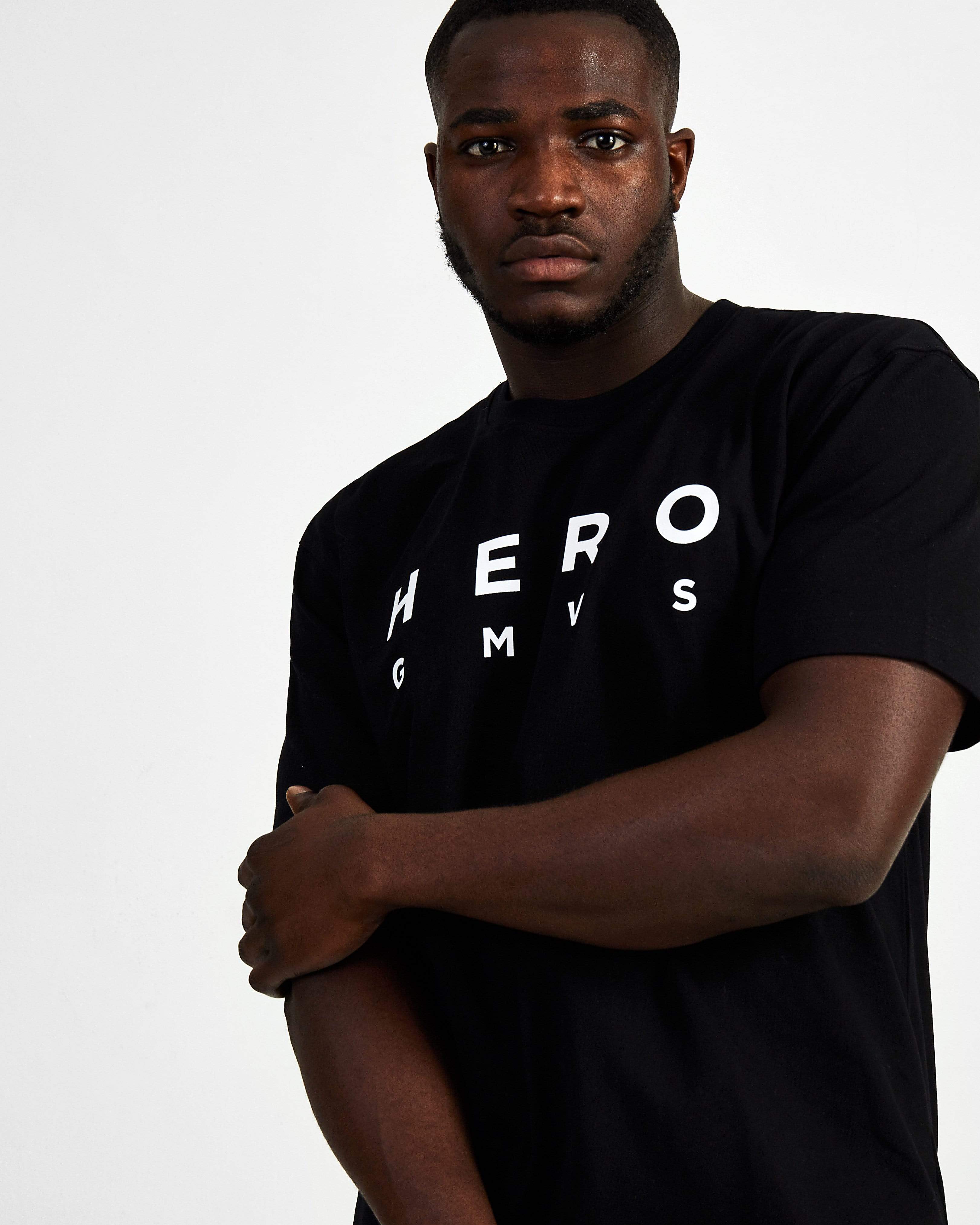 Hero Superset Oversized Cotton Tee - Black - GYMVERSUS