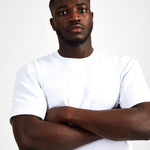 Blank Superset Oversized Cotton Tee - White - GYMVERSUS