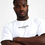 Small Logo Superset Oversized Cotton Tee - White - GYMVERSUS