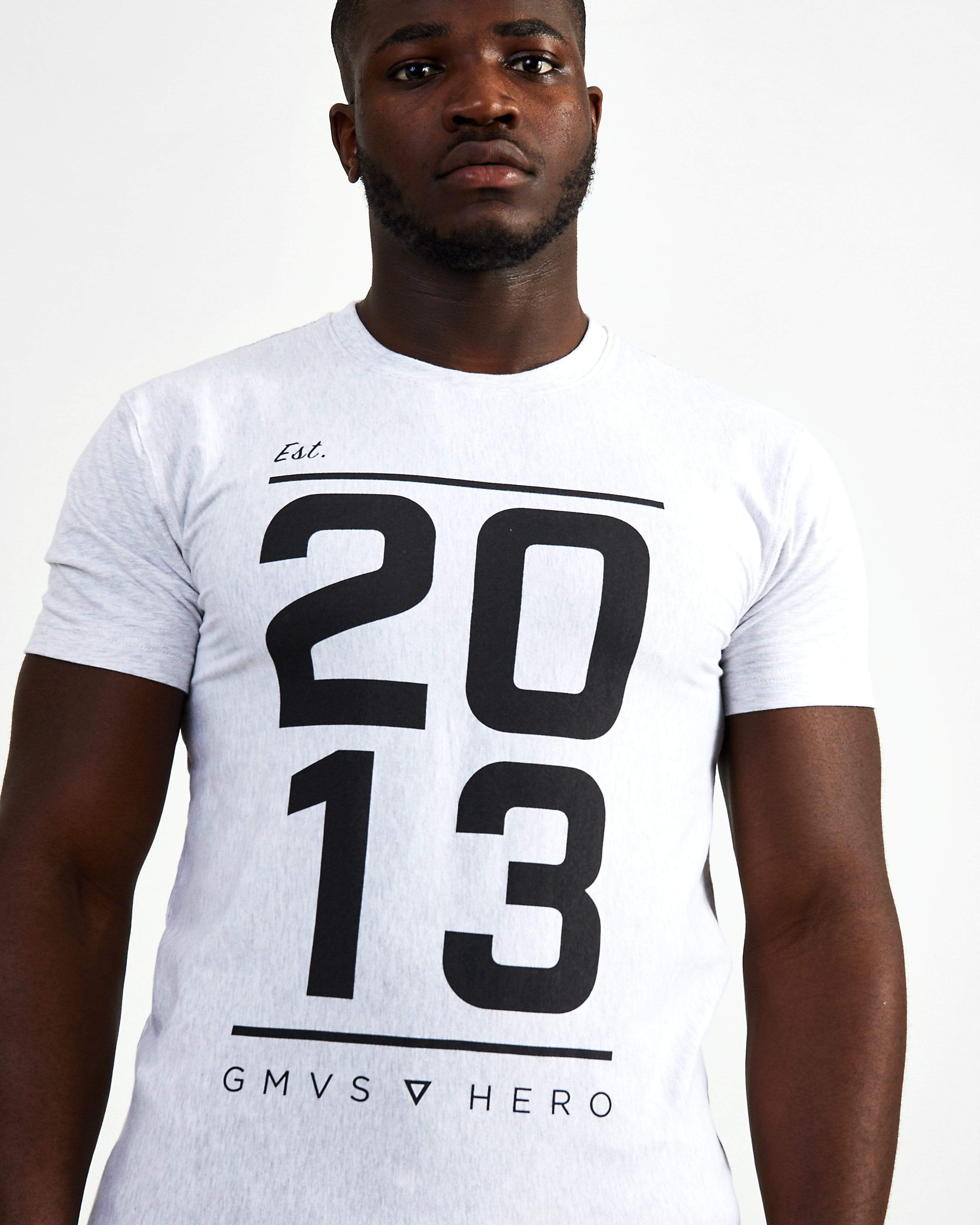 Est. 2013 Starter Crew Neck Tee - Marl Grey - GYMVERSUS