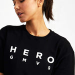 Hero Superset Oversized Cotton Tee - Black - GYMVERSUS