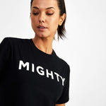 Mighty Starter Crew Neck Tee - Black - GYMVERSUS