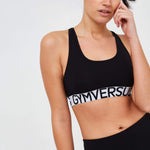 Jersey Bralette - Black - GYMVERSUS