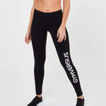 Black Logo Leggings - GYMVERSUS