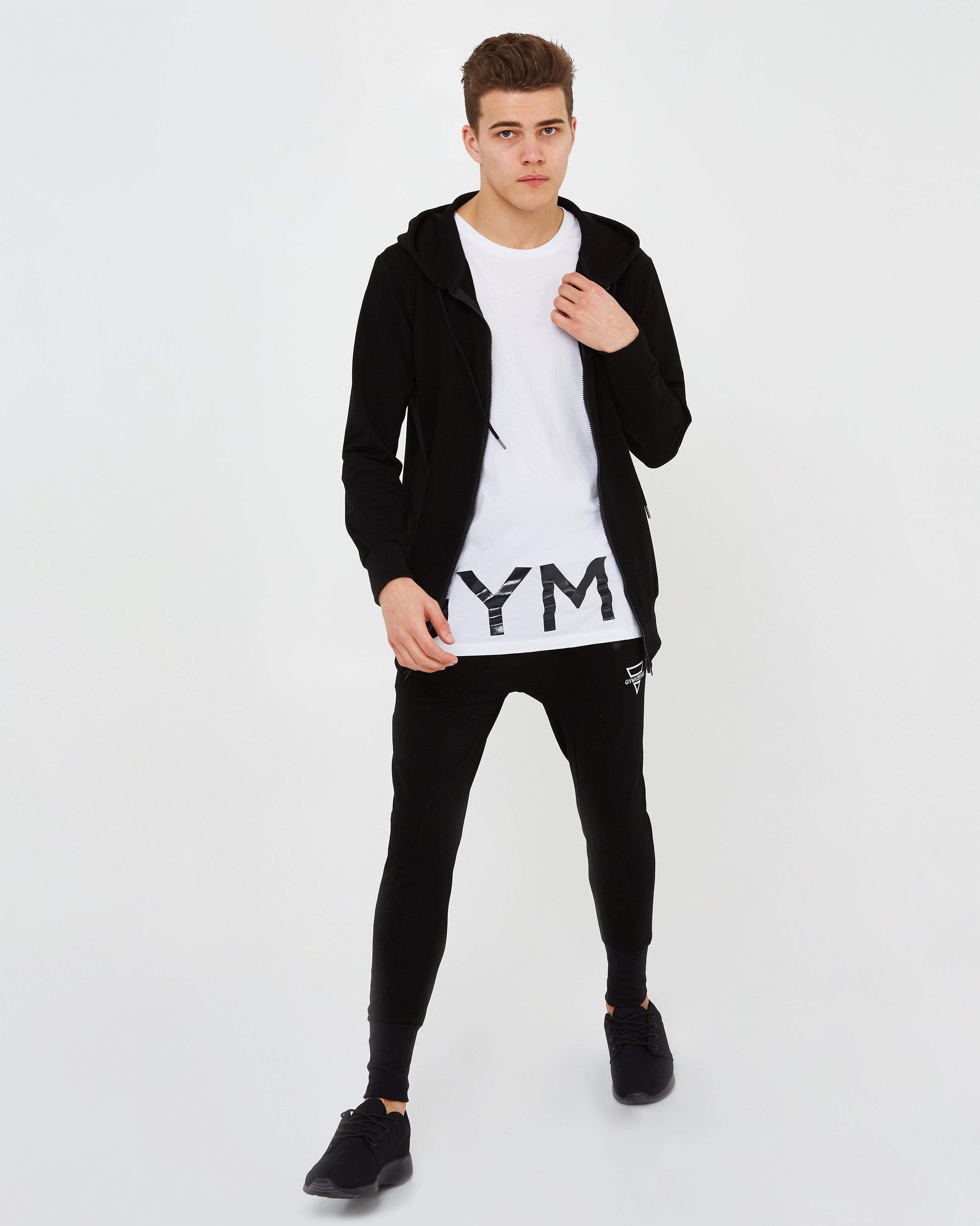 Lightweight Zip Hoodie - Black - GYMVERSUS
