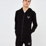 Lightweight Zip Hoodie - Black - GYMVERSUS