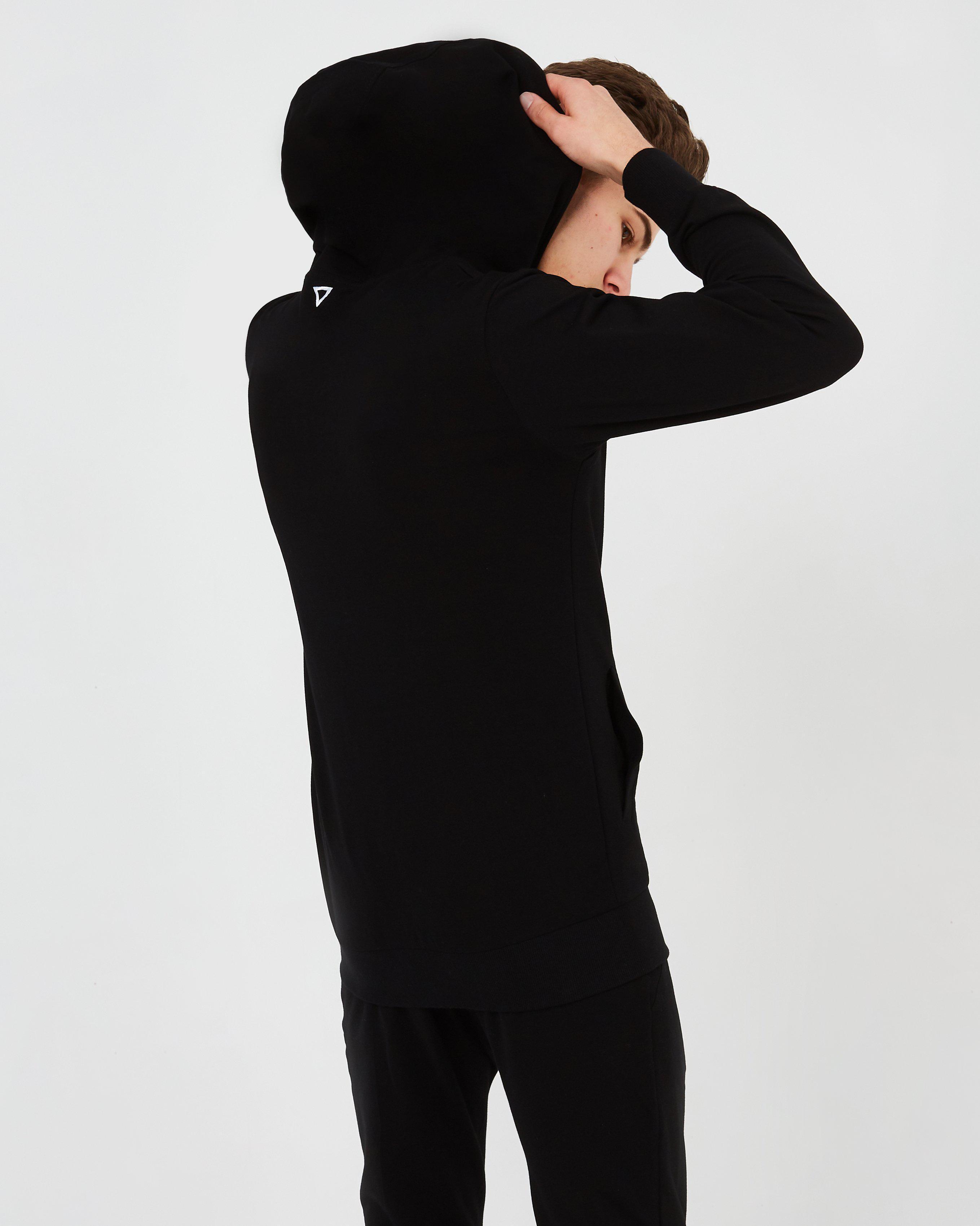 Lightweight Zip Hoodie - Black - GYMVERSUS
