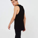 Sleeveless Hoodie - Black - GYMVERSUS