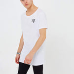 Scoop Neck Tee - White - GYMVERSUS